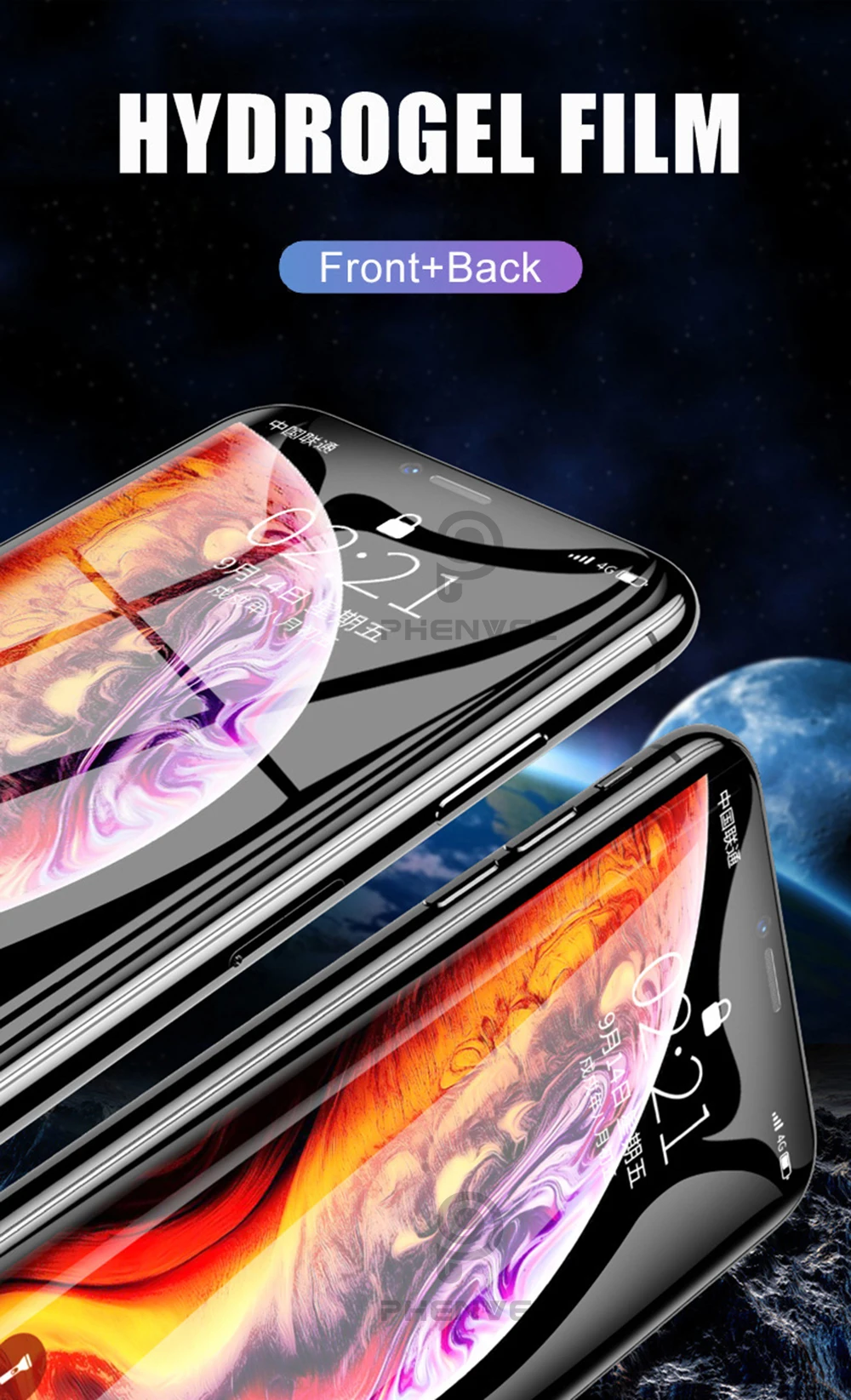 Передняя+ задняя Гидрогелевая Защитная пленка для iphone xr xs max iphone 7 8 plus защитная пленка из термополиуретана