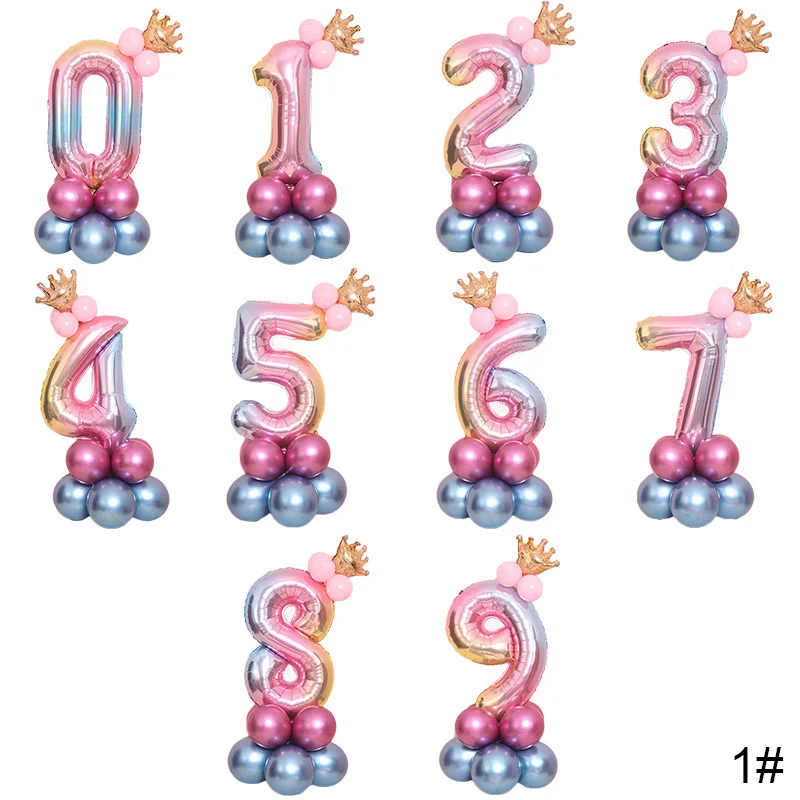 Золотые шары с цифрами 1, 2, 3, 4, 5, 8 цифр, гелиевый воздушный шар из ...