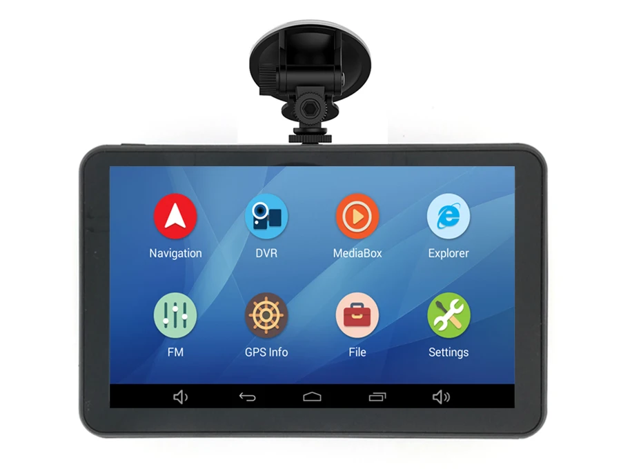 7 Inch Android Car DVR GPS Navigation With FM 16GB 768M Truck GPS Navigators Rear View Camera Free Russia/spain/Europe Map fleet tracking