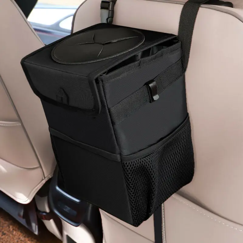 

Trash Can Auto Dust Bag Car Dustbin Seat Back Rubbish Bin Garbage Pocket
