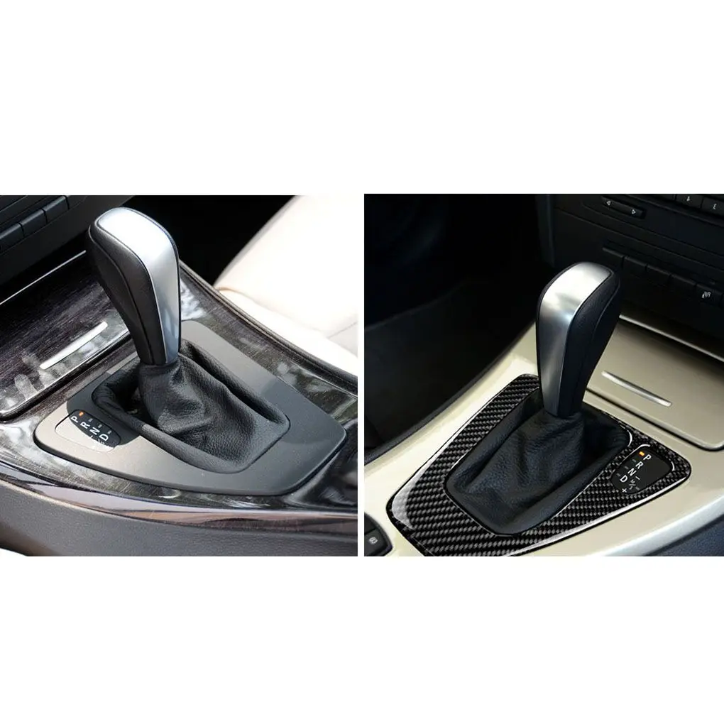 Внутренняя отделка углеродное волокно переключения передач Панель управления крышка наклейка RHD автомобиля Замена для BMW e90 e92