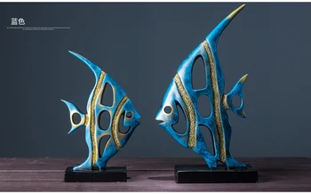 

Fish furnishing articles resin Creative European household decorations The sitting room TV ark Domestic outfit