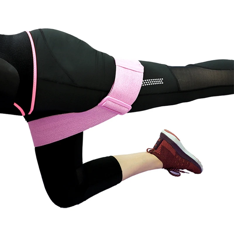 Adjustable Elastic Bands Leg Thighs Belt Glute Hip Slip-Resistant for Home Fitness Gym Training Equipment