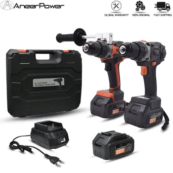 

60 N/M Torque Brushless 20V Impact Drill 3.0Ah Lithium Battery Drill Electric Drill Cordless Screwdriver 13MM Self-Locking Chuck
