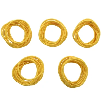 

New 50pcs Baby Girl Kids Tiny Hair Accessary Hair Bands Elastic Ties Yellow