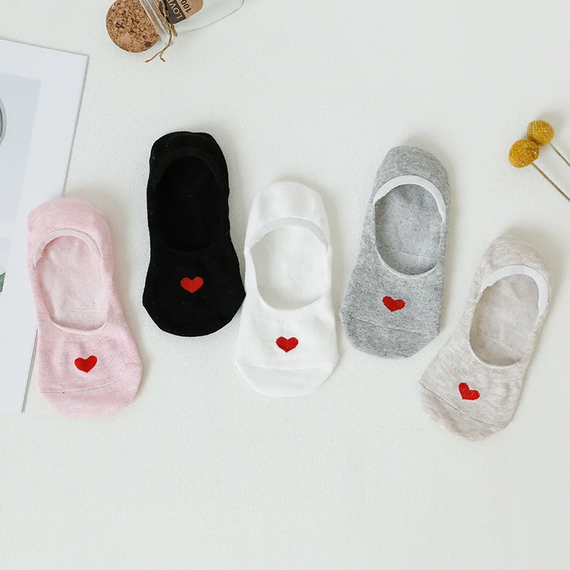 Socks Summer Short Socks Shallow Mouth South Korea Cute No-show Socks Pure Women's Silica Gel Cotton Socks Children Thin Hidden