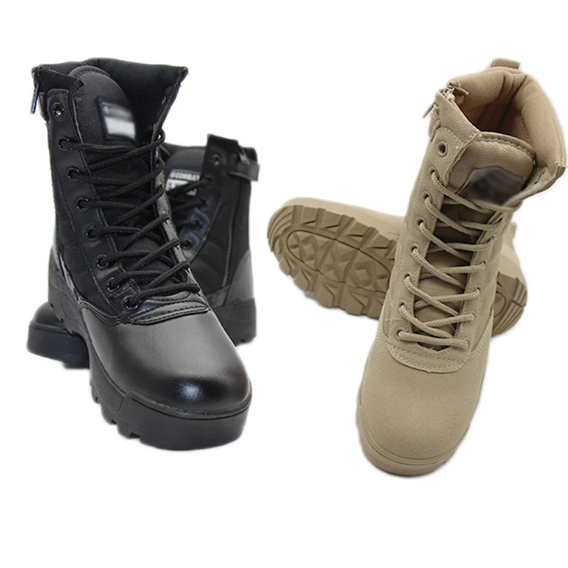 

Tactical Boots Military Men's Desert Army Boots Hiking Training Waterproof Shoes Outdoor Combat Climbing Hunting Sport Shoes