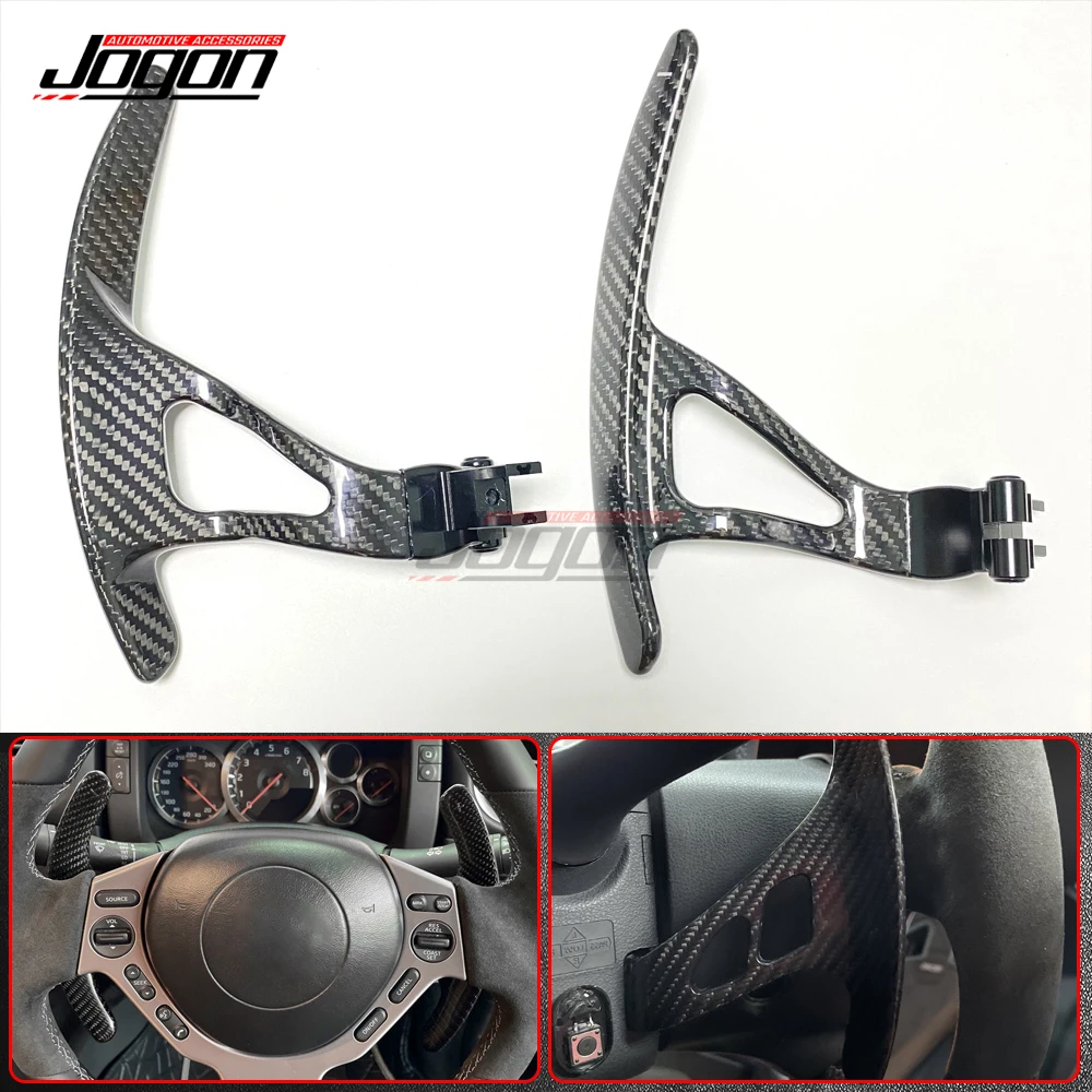 

New Style Replace Carbon Paddle Shifter For NISSAN NISMO 370Z Z34 Fairlady Z Coupe Steering Wheel Extension Car Accessories