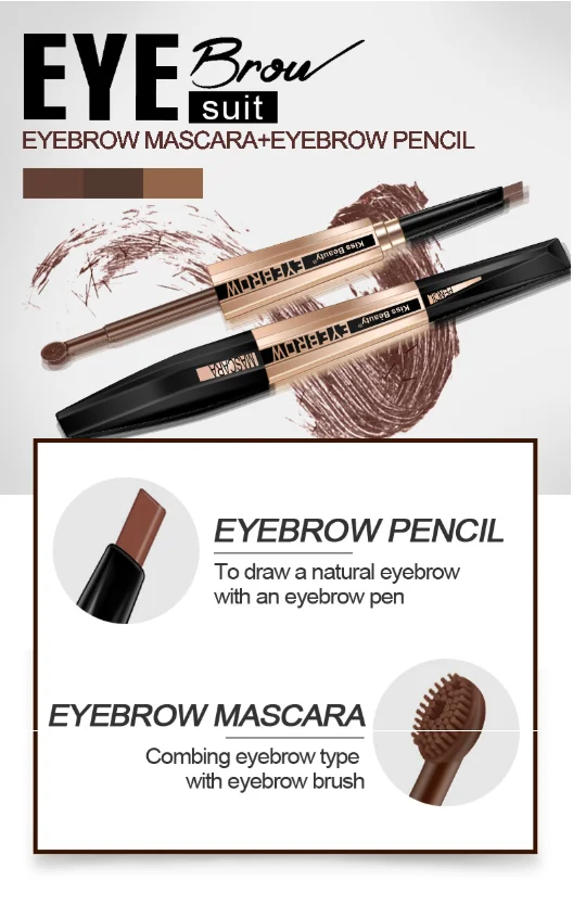 Kiss beauty водостойкий стойкий немаркировочный карандаш для бровей