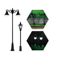 HO N Scale Model Railway Train Lamp Street 12V Led Lights Miniature For Garden Scenery Lanterns Retro landscape 2