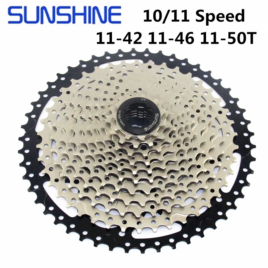 Кассета SUNSHINE 11 скоростей 11-50 т 11-46 т 11-42 т 10 скоростей MTB кассета для горного велосипеда солнечное колесо Совместимо с SHIMANO SRAM