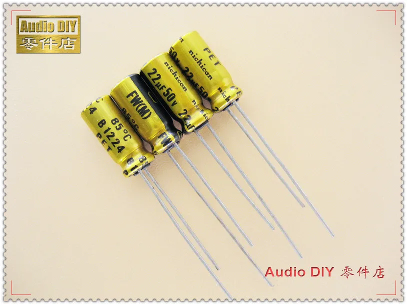 10pcs Nichicon FW Series 22uF 50V22uF Audio Electrolytic Capacitor | Электронные компоненты и принадлежности