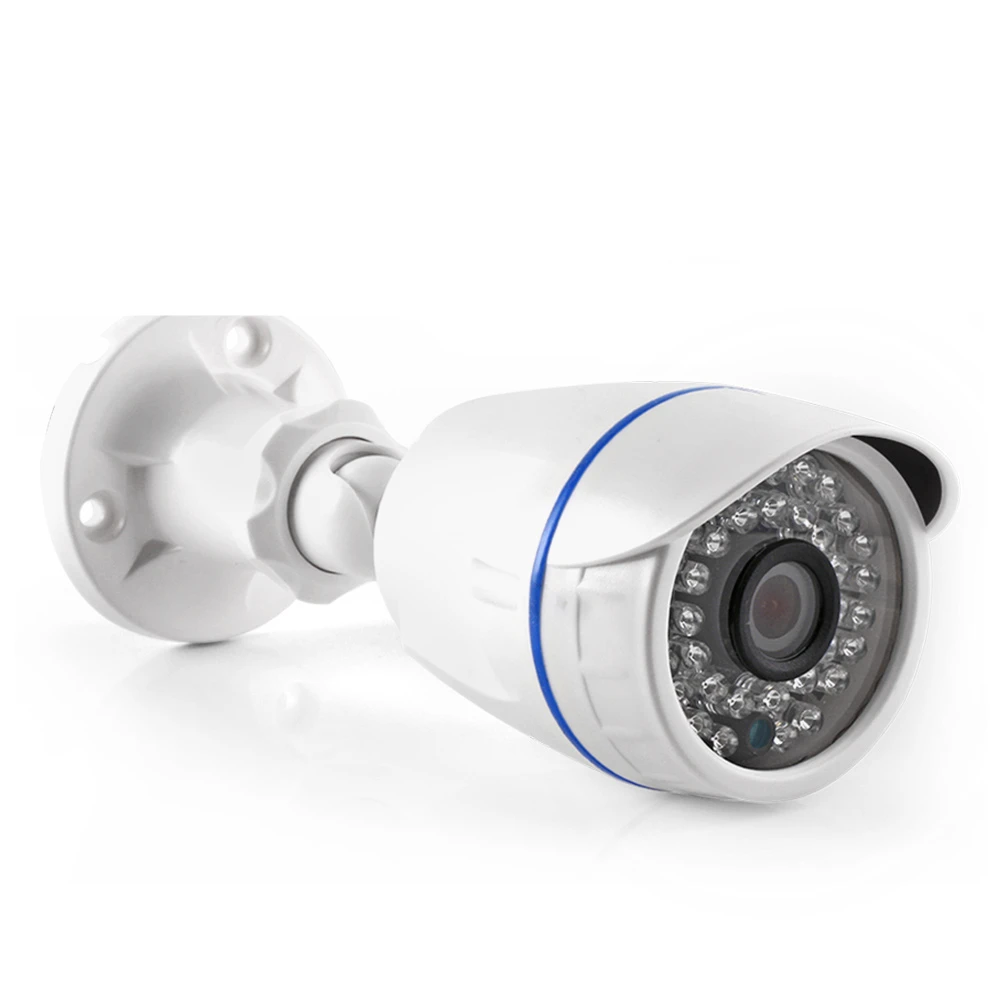 2PcsLot 4MP AHD Bullet Surveillance CCTV Camera Waterproof White Plastic Outdoor Night Vision 2MP 4MP Analog Security Cameras 3