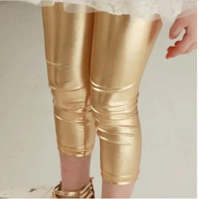 Baby pants for girls Kids Leggings Children's pencil pants Trousers Faux PU Leather Legging Slim trousers