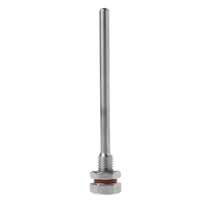 250℃ 2Mpa L35-300mm Thermowell Immersion Sleeve Pocket Stainless Steel 304 M10X1.5 Thread OD6mm For Temperature Sensor For temperature sensor