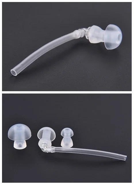 New 1Set Hearing Aid Earplug Eartips With Sound Tube 1Tubes + 3 Ear Plugs(L M S) Useful Hearing Aids Accessories Set