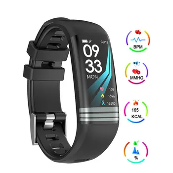 

Smart Fitness Tracker Bracelet Color Screen IP67 Waterproof Heart Rate Blood Pressure Oxygen Multi Sport Mode Band For Men Women