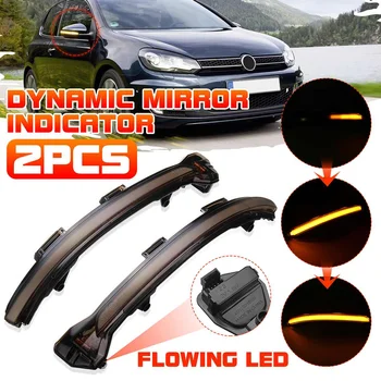 

2PCS Car Side Wing Rearview Mirror Blinker Indicator LED Dynamic Turn Signal Light For VW E-Golf/Golf 7/Golf Sportsvan/Touran 2