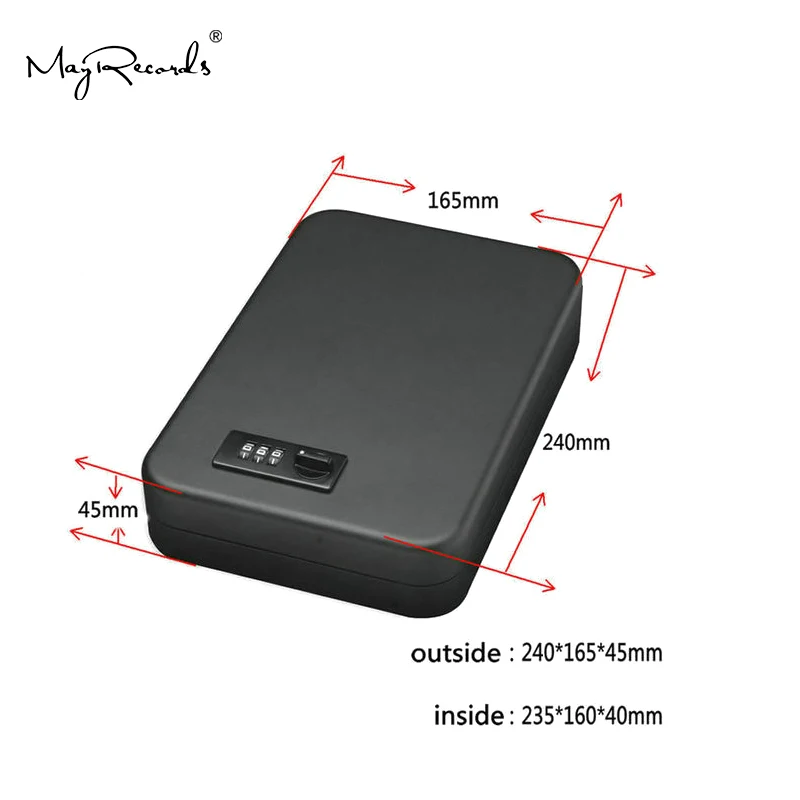 Портативный Сейф для паролей автомобильная безопасная коробка ценные вещи