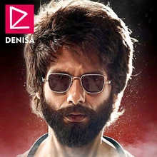 DENISA, роскошные брендовые винтажные Квадратные Солнцезащитные очки для мужчин, Kabir Singh, солнцезащитные очки Tony Stark, зеркальные оттенки для женщин G8017