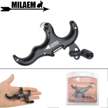 

1pc Archery Compound Bow 3 Finger Release 430 Stainless Steel Release Aid Caliper Release Shooting Accessories