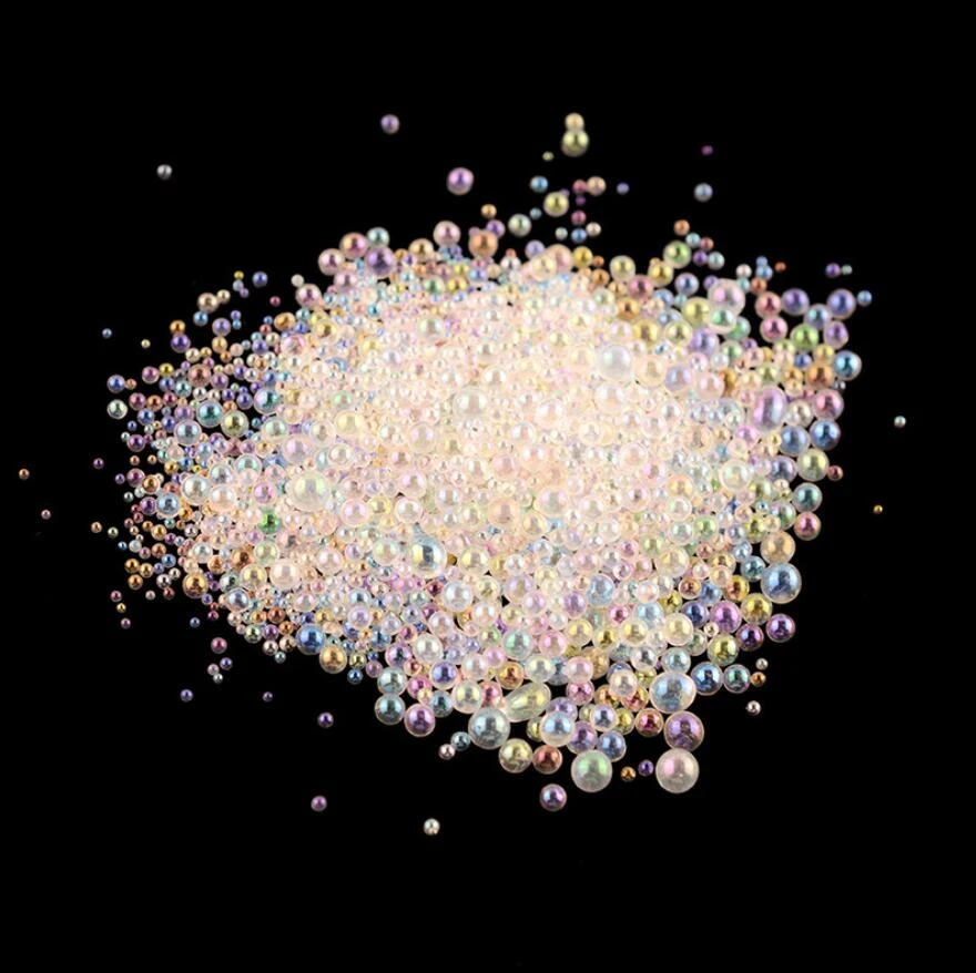8g/Pack Mini Bubble Ball Beads Tiny Glass Bead For Silicone Mold UV