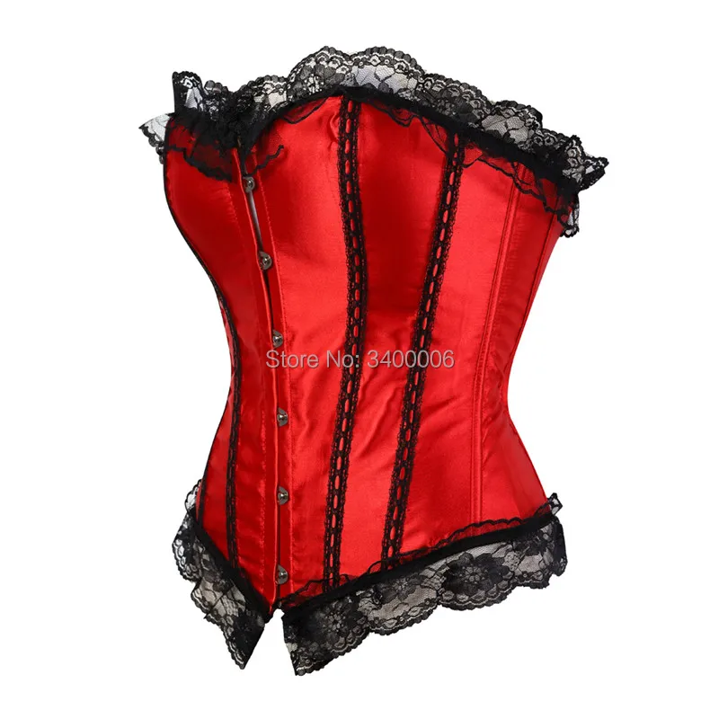 Трикотажный корсет с косточками и бюстье кружевной отделкой|overbust corset|corsets and