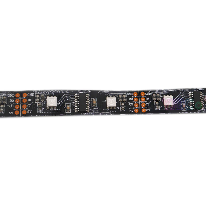 DC5V 1 м/5 м LPD8806 5050 RGB 32/48/52/60 светодиодный s/m (1 IC 2 чип) цифровой адресуемый светильник