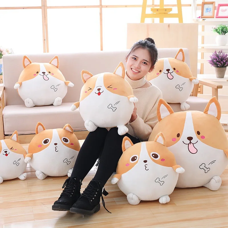 

Manufacturers Direct Selling Cute Cartoon down Cotton Corgi Dog yuan bao zhen Students Winter Hand Warmers Holiday Gift Wholesal