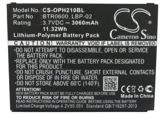 

cameron sino 3060mah battery for OPTICON H21 1D alpha 1D qwerty 2 2D alpha 2D qwerty H22 1D alpha 1D qwerty 2D alpha 2D qwerty