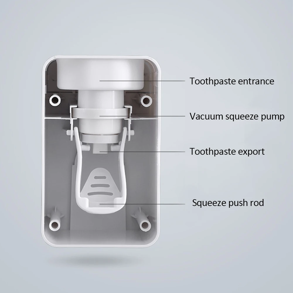 Практичный магнитный держатель для зубной щетки, компактный пылезащитный держатель для хранения, автоматические аксессуары для ванной комнаты, прочный диспенсер для зубной пасты