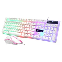 USB Wired Gaming Keyboard Mouse Set PC Rainbow Colorful LED Backlit  Gamer Gaming Mouse and Keyboard Combos Kit Home Office - Image 3