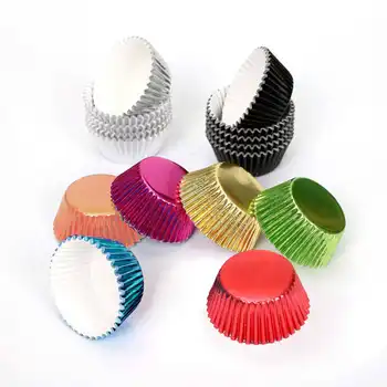 

100pc Cupcake Liner Baking Cup Mini Rainbow Cupcake Paper Muffin Cases Cake Box Egg Tarts Tray Kitchen Accessories Tools#15