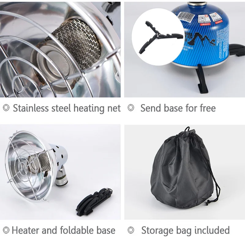 portable gas heater Home indoor outdoor garden camping gas heater heating gas heater Winter camping fishing mini heater stove