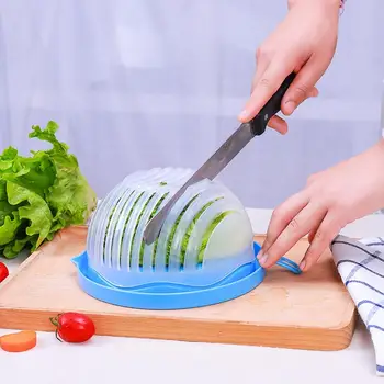 

Salad Cutting Bowl Fruit and Vegetable Cutting Bowl Fruit Salad Cutting Bowl Kitchen Practical Convenient Tool