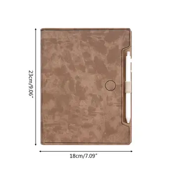 

PU Leather A5 Notebook Loose Leaf Diary Binder Planner Notepad with Pen Business K1AB