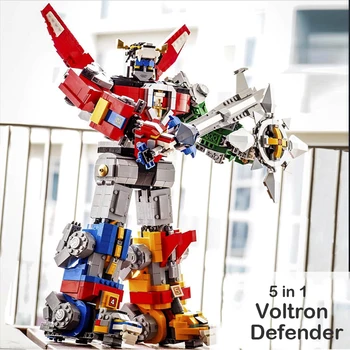 En Stock 16057 Voltron defensor del universo 5in1 modelo intercambiable de bloques de construcción ladrillos juguetes para niños 2600 Uds