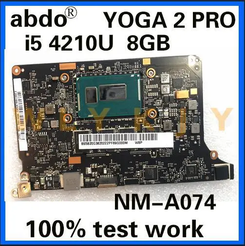 Материнская плата abdo для Lenovo YOGA 2 PRO YOGA2 13 материнская ноутбука ЦП i5 4210U 8 Гб ОЗУ 00%