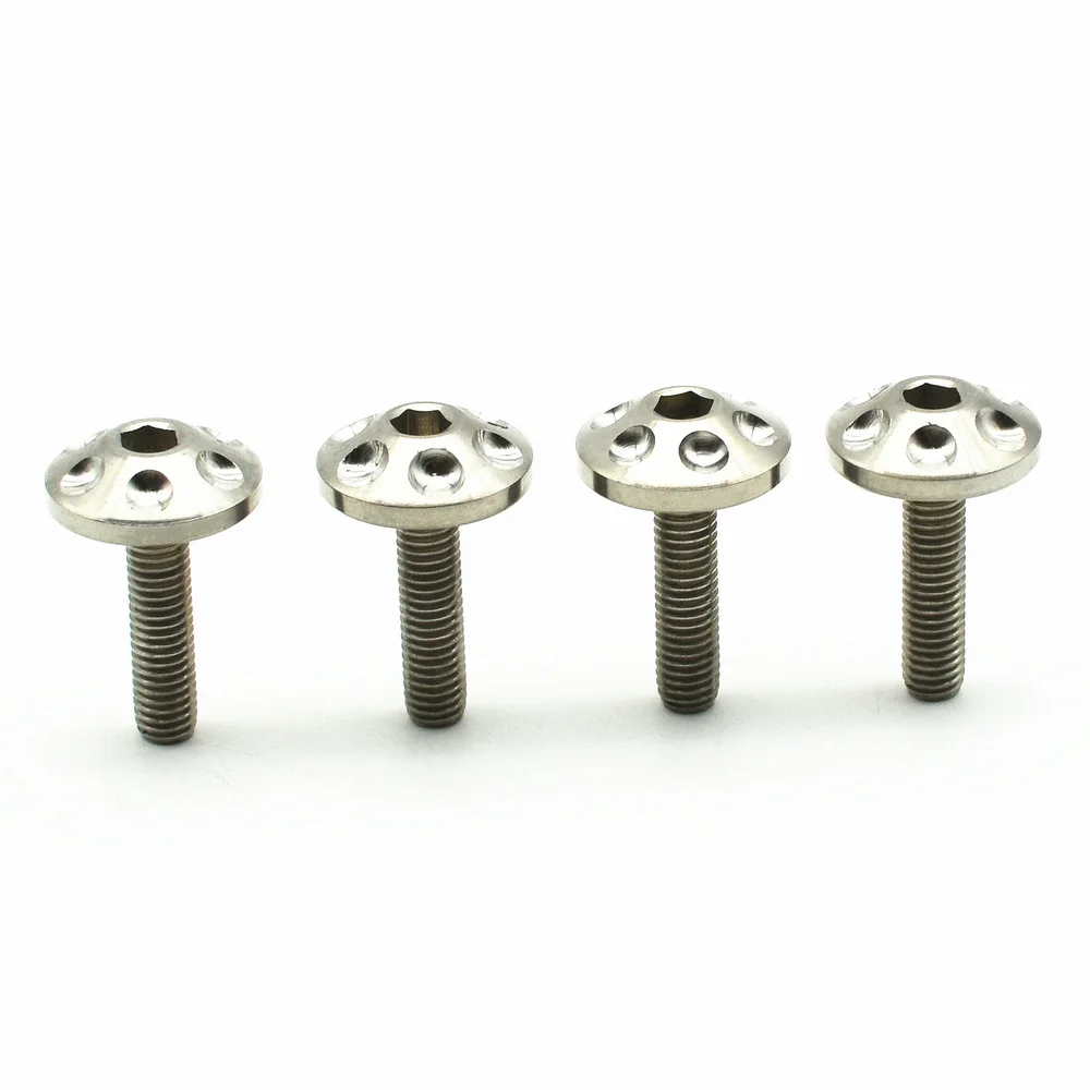 Titanium bolts M5x20 Motorcycle diy  hexagon rainbow color (3)