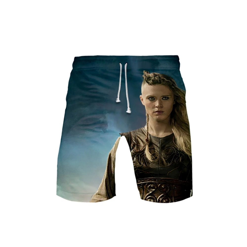 Vikings, шорты для активного отдыха, с 3D принтом, новинка, топ, весна-осень, роскошный Харадзюку