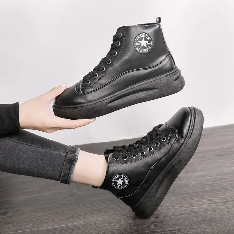 

Martin Boots British Style Flat plus Velvet Short Boots Low Top 2019 Autumn New Style WOMEN'S Shoes Students Korean-style Versat