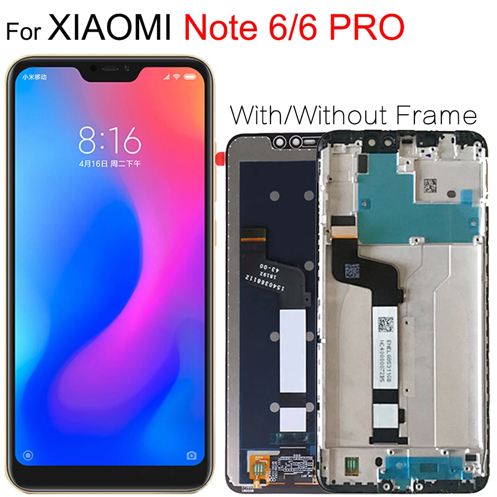 Оригинальный ЖК-дисплей 6 26 дюйма для Xiaomi Redmi Note сенсорный экран дигитайзер Pro в