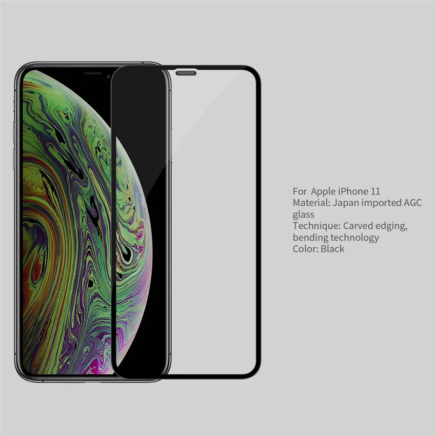 Для iPhone 11 закаленное стекло для iPhone 11 протектор экрана NILLKIN Высокое качество полное покрытие 3D CP+ MAX для iPhone 11 6,1''