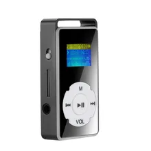 Reproductor de MP3 digital con botón de flor de ciruela, pantalla LCD compatible con tarjeta Micro SD TF, 32G, reproducción de radio FM