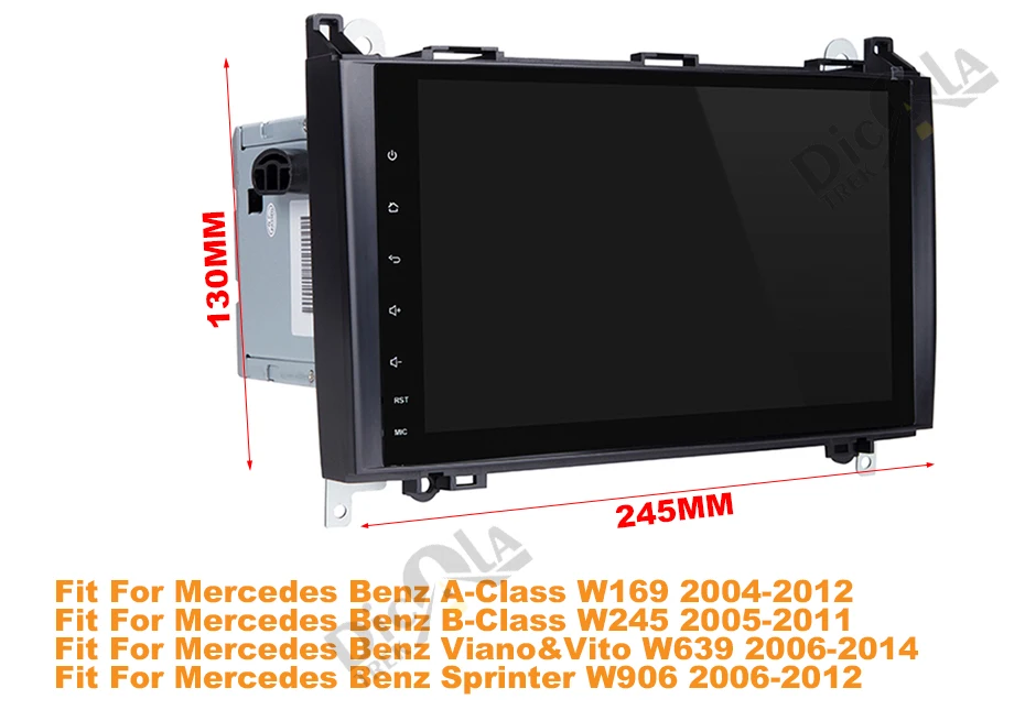 " PX5 ips Android 9,0 4G 64G Автомобильный gps для Mercedes Benz Sprinter B200 b-класс W245 B170 W209 W169 A180 A160 W906 радио без dvd