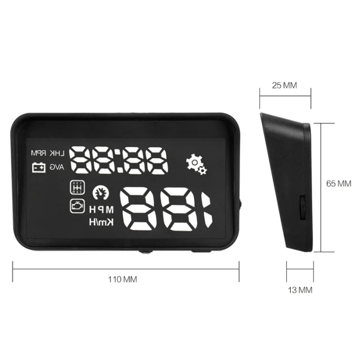 X210 Авто HUD Автомобильный дисплей расход топлива проекция автомобиля Автомобильный OBD2 Спидометр TD326