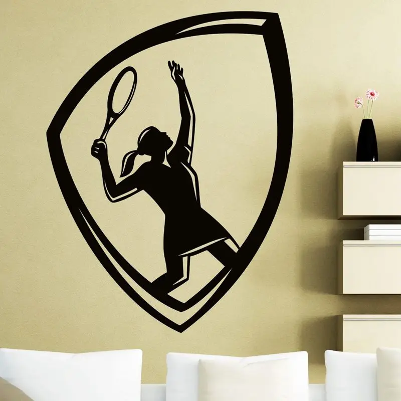 Tennis Sticker Car Window Sports Decal Muurstickers Name Posters Vinyl Wall Decals Parede Decor Mural Tennis Sticker