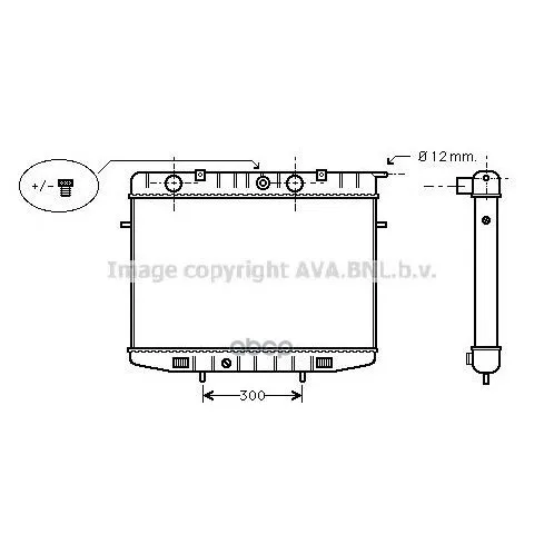 Радиатор Охлаждения Двигателя Ava арт. OL2175