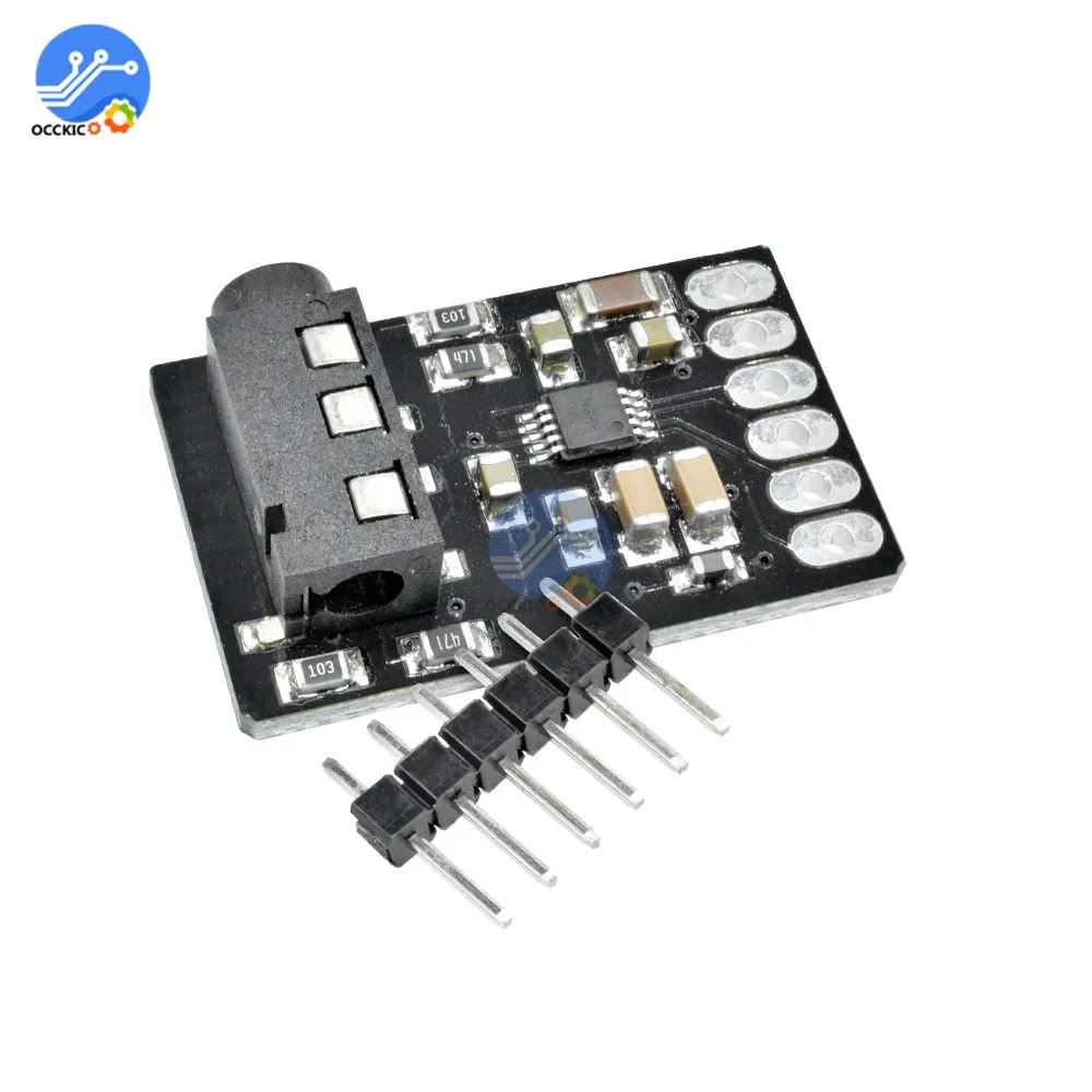 Плата преобразователь цифрового сигнала в аналоговый стерео CS4344 модуль 2 200 кГц