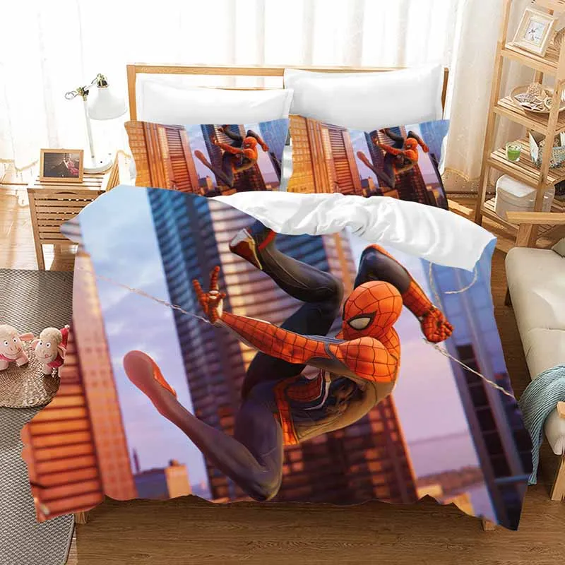 Комплект постельного белья с 3D человеком-пауком, пододеяльники, наволочки, Человек-паук, далеко от дома, Комплект постельного белья, постельное белье - Цвет: 6